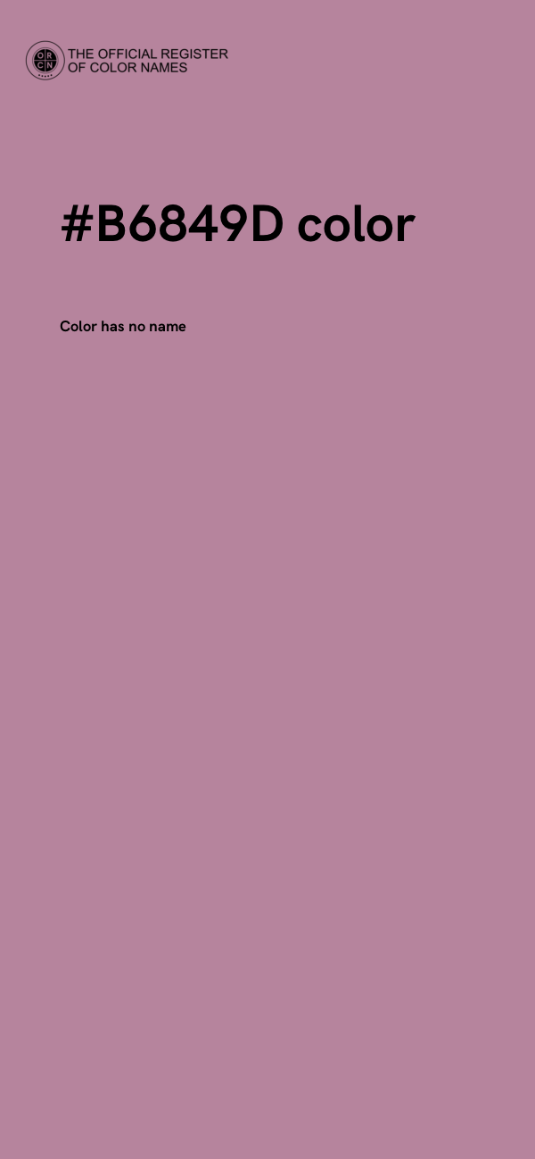 #B6849D color image