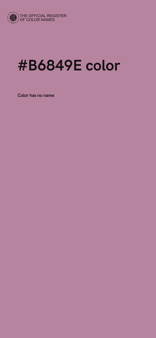 #B6849E color image