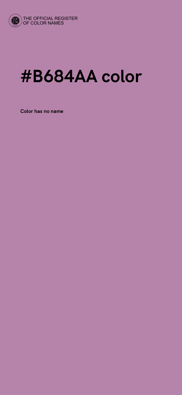#B684AA color image