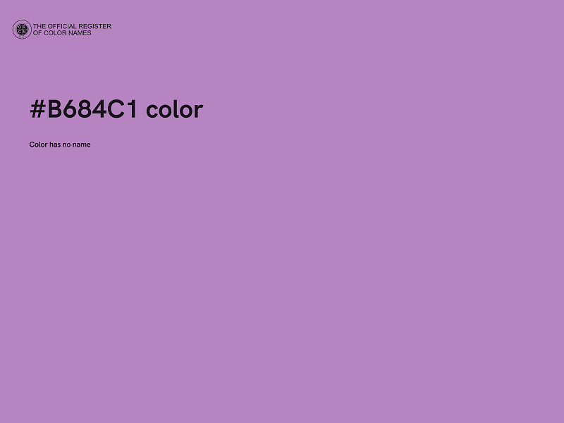 #B684C1 color image