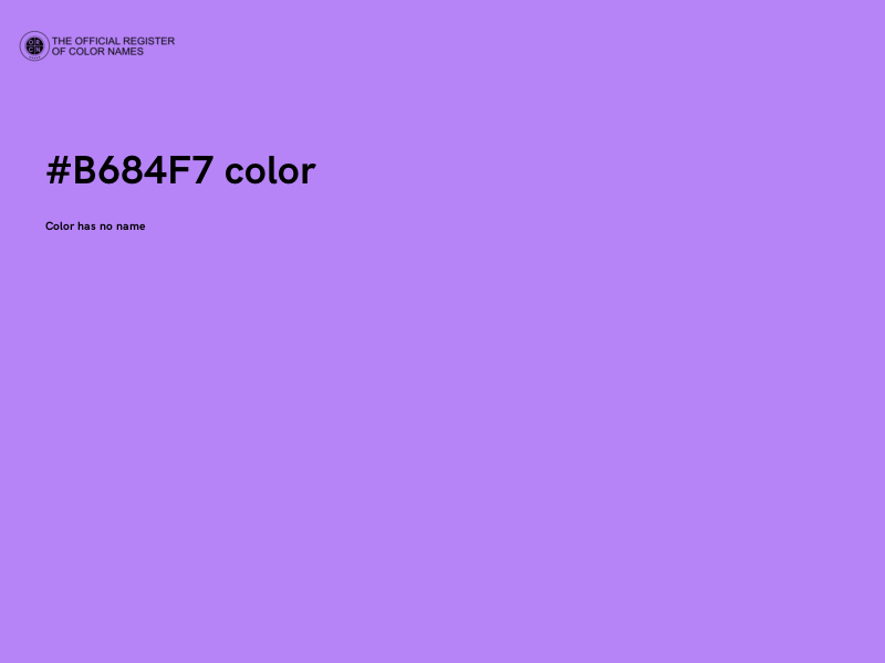 #B684F7 color image