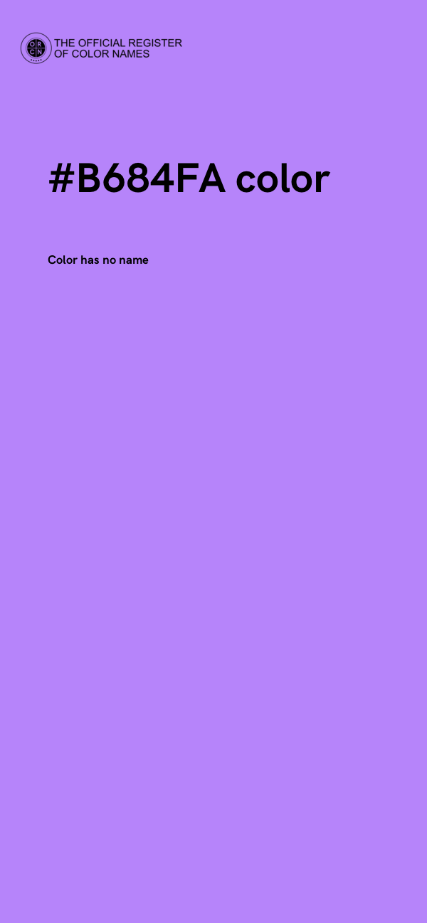 #B684FA color image