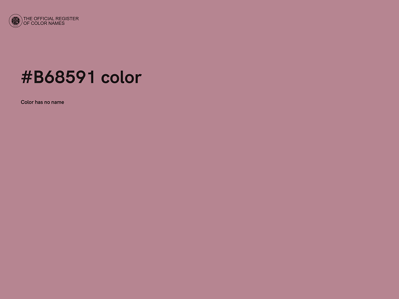 #B68591 color image