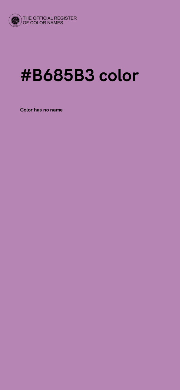 #B685B3 color image