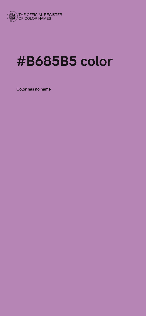 #B685B5 color image