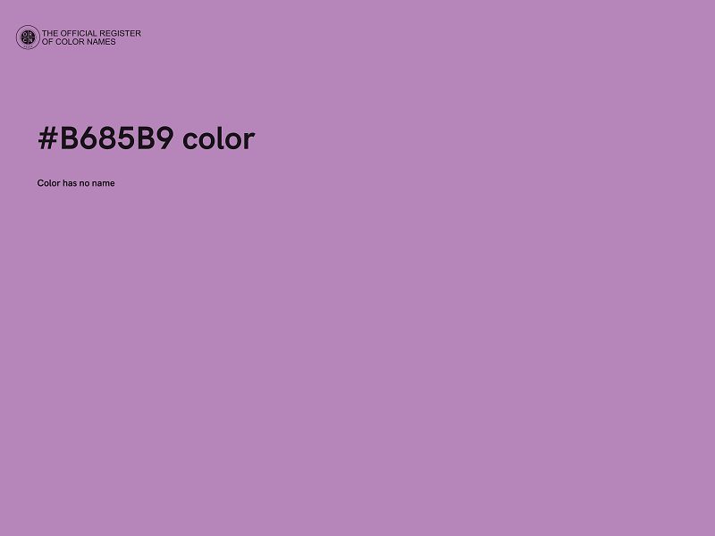 #B685B9 color image