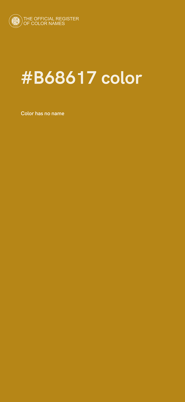 #B68617 color image