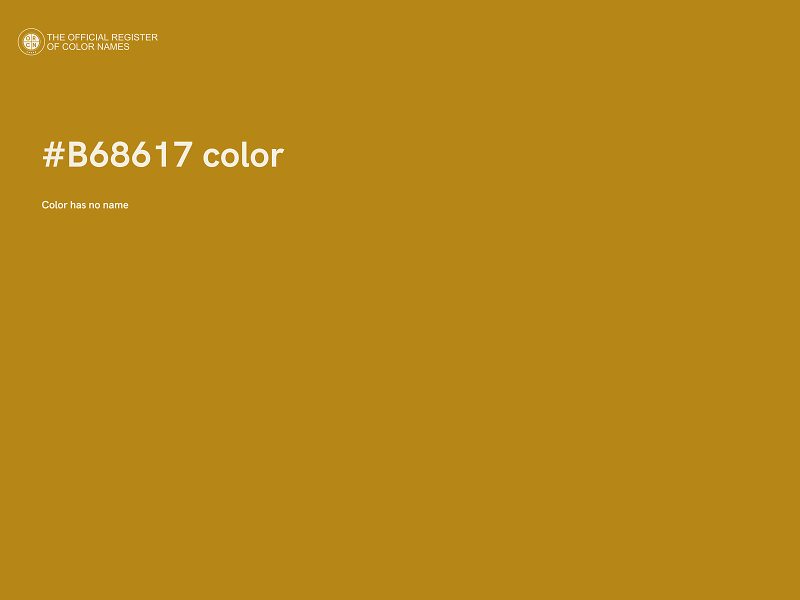 #B68617 color image
