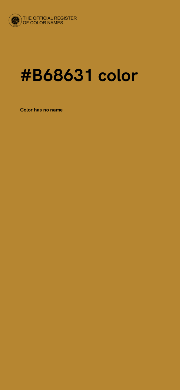 #B68631 color image