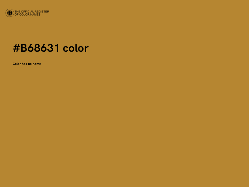 #B68631 color image