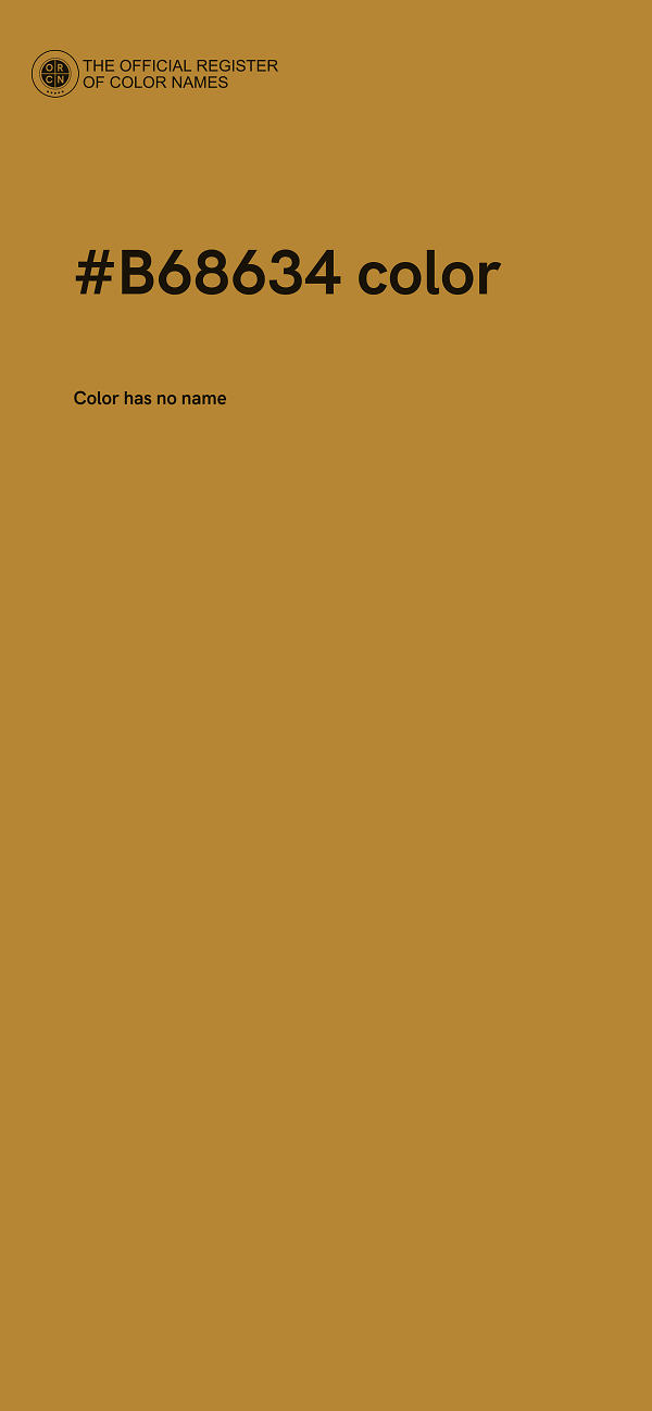 #B68634 color image