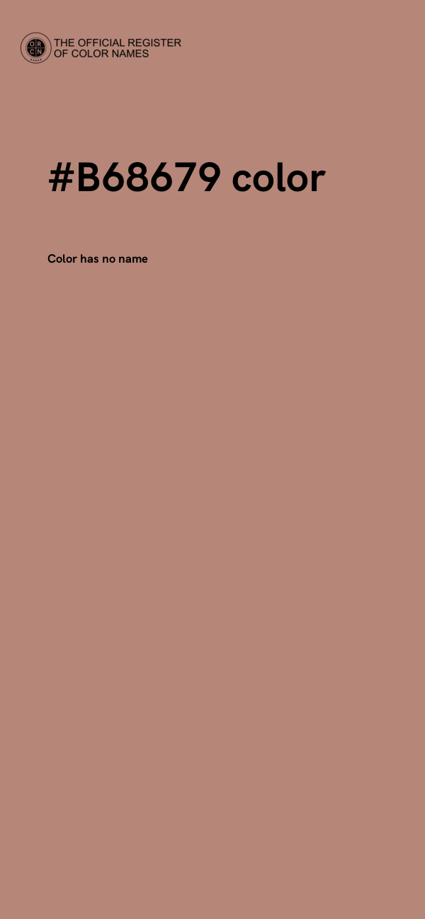 #B68679 color image