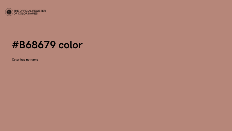 #B68679 color image