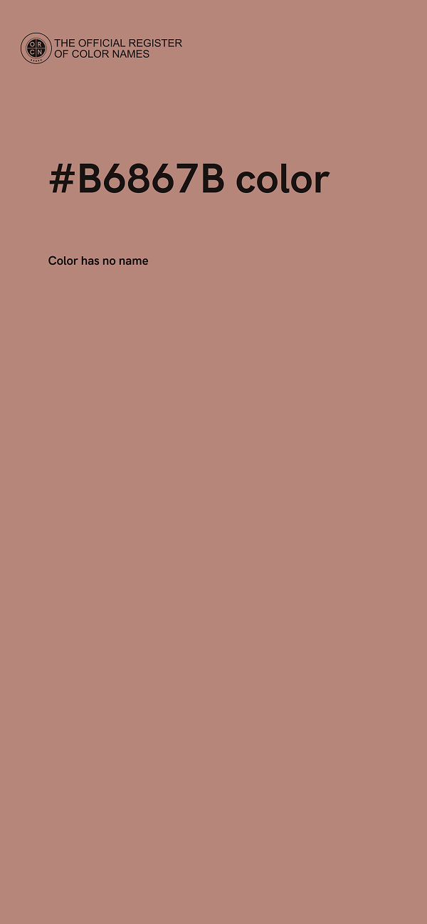 #B6867B color image