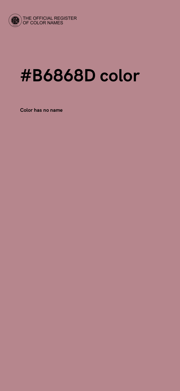 #B6868D color image
