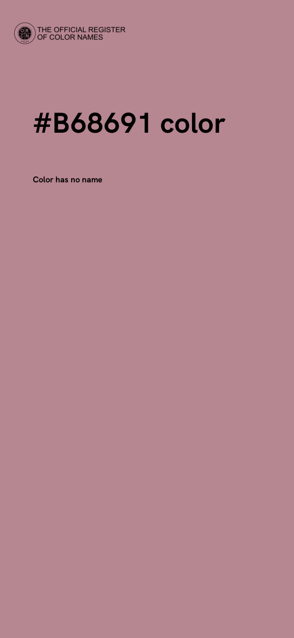 #B68691 color image