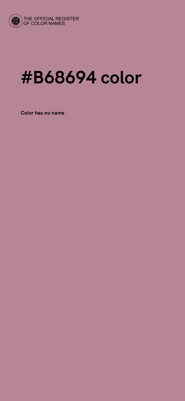 #B68694 color image