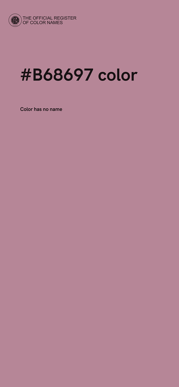 #B68697 color image
