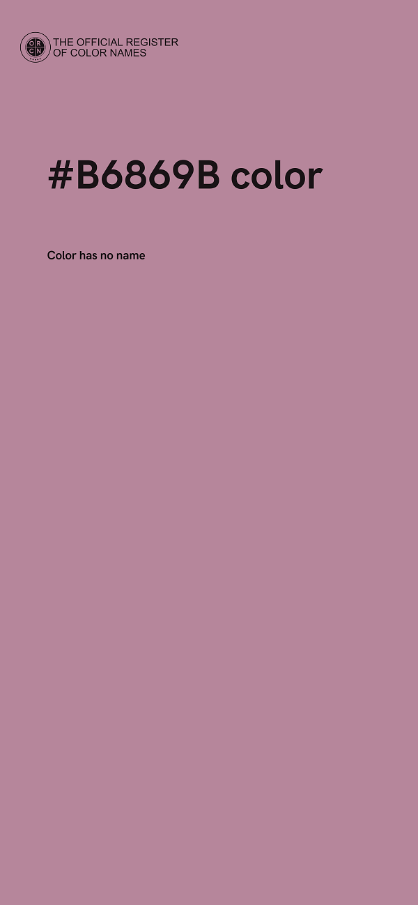 #B6869B color image
