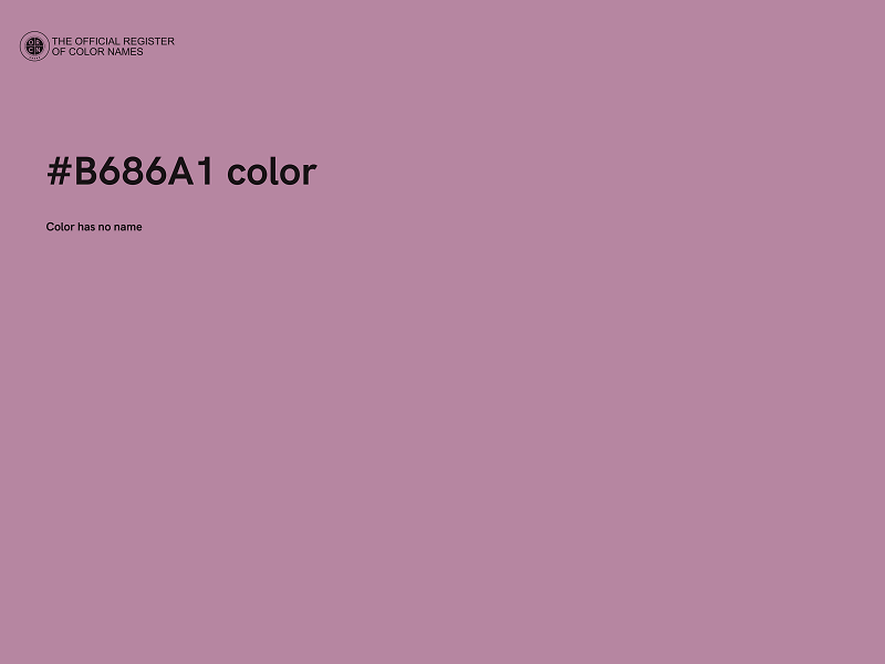 #B686A1 color image