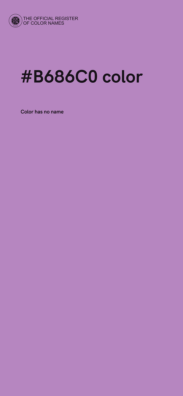 #B686C0 color image