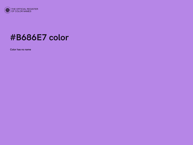 #B686E7 color image