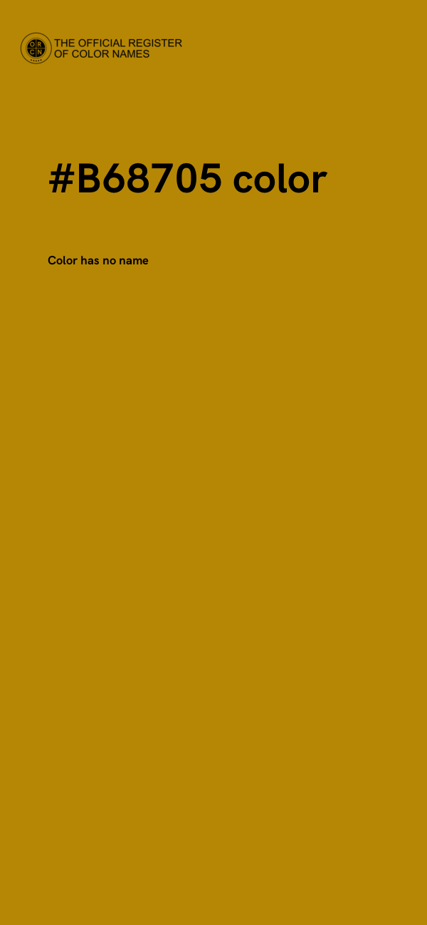 #B68705 color image