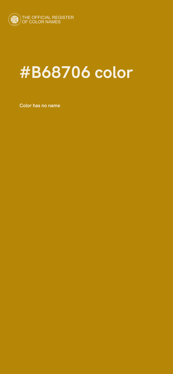 #B68706 color image
