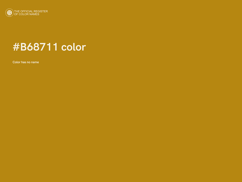 #B68711 color image