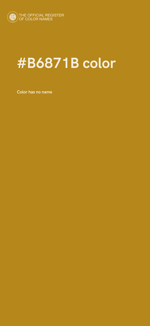 #B6871B color image