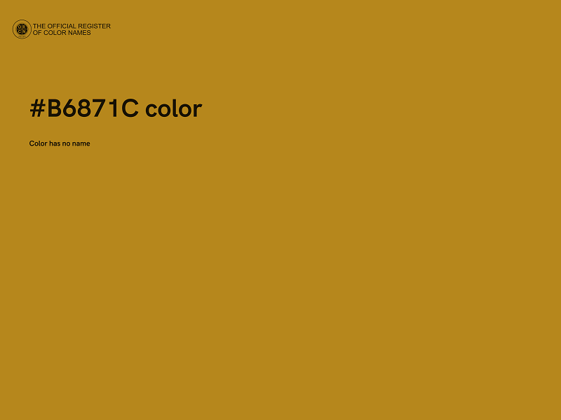 #B6871C color image