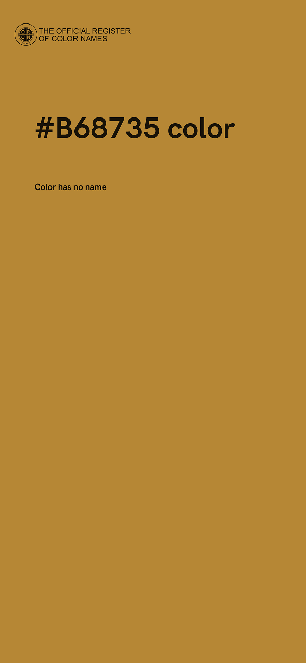 #B68735 color image