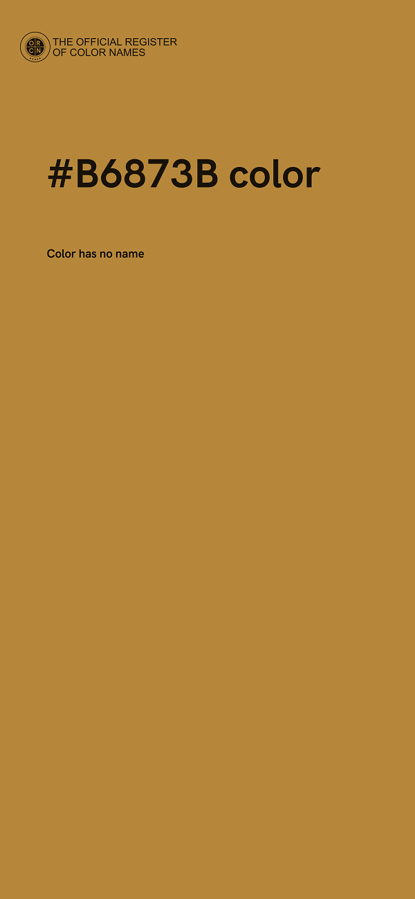 #B6873B color image