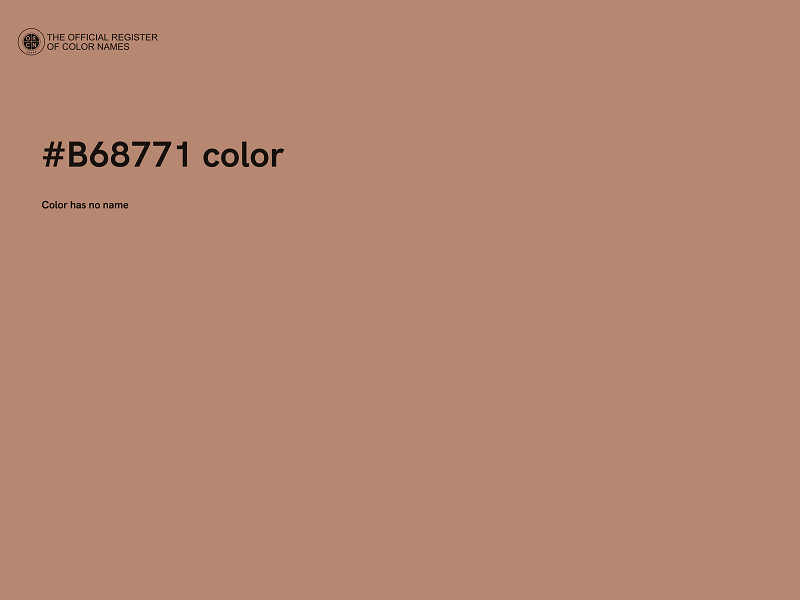 #B68771 color image