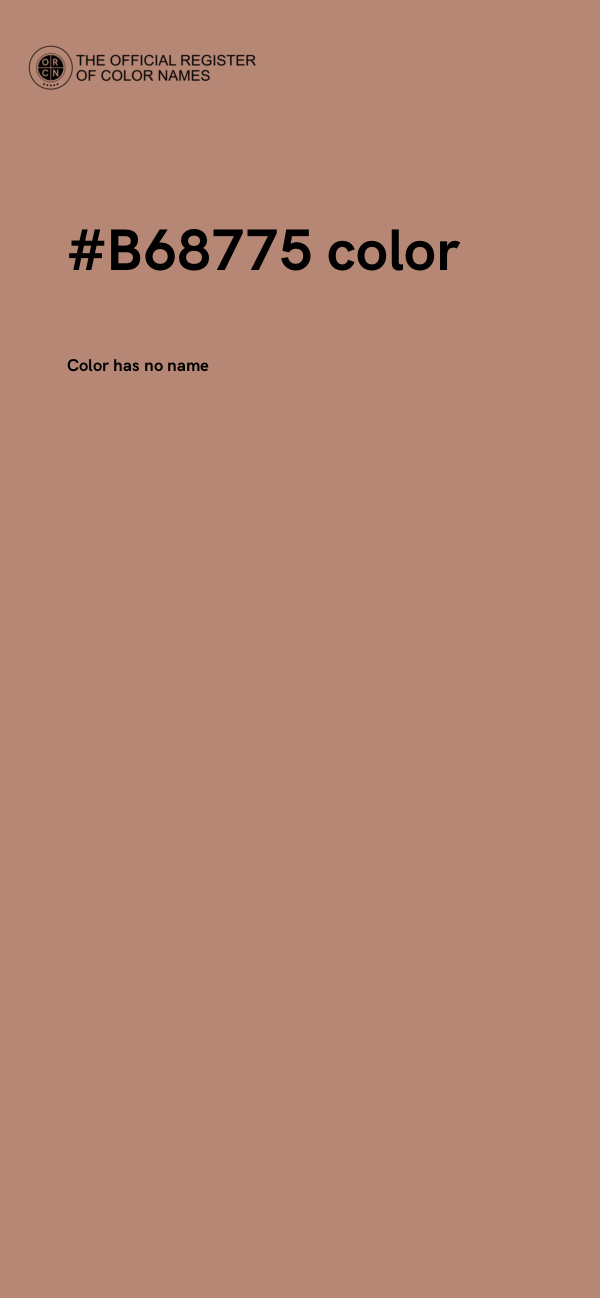 #B68775 color image