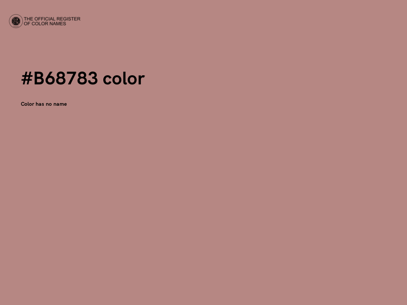 #B68783 color image