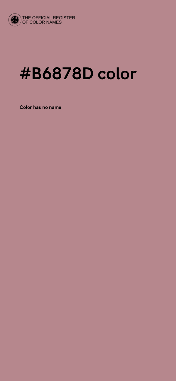 #B6878D color image