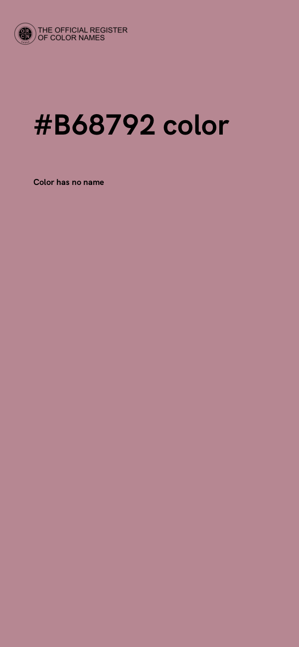 #B68792 color image