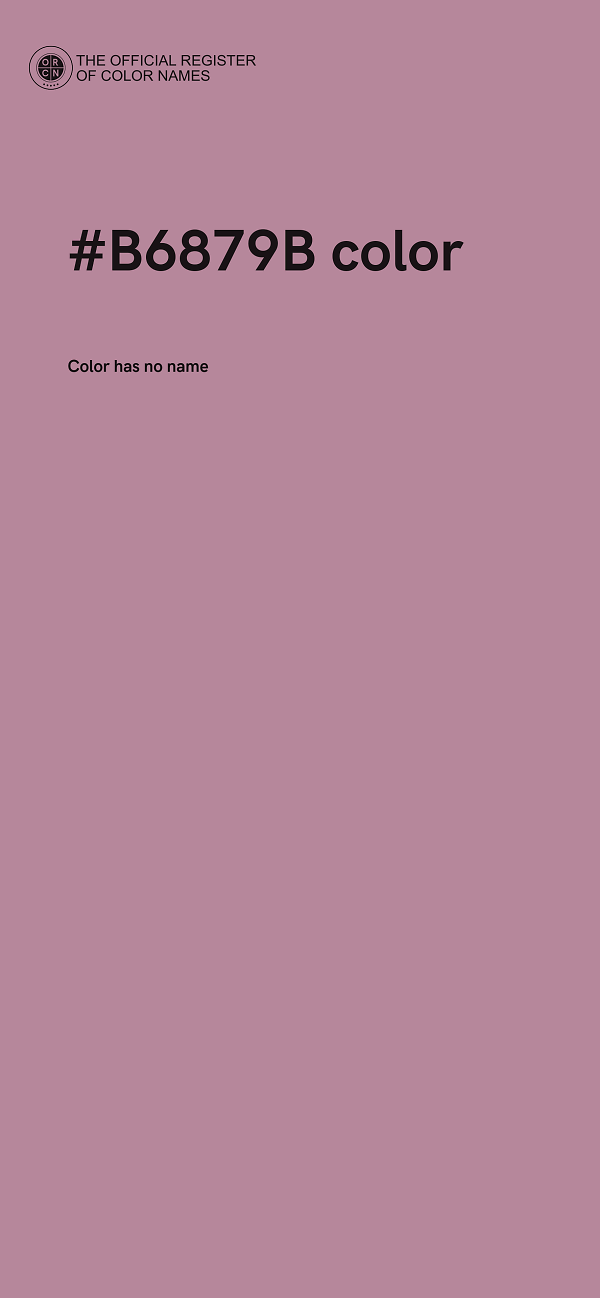 #B6879B color image