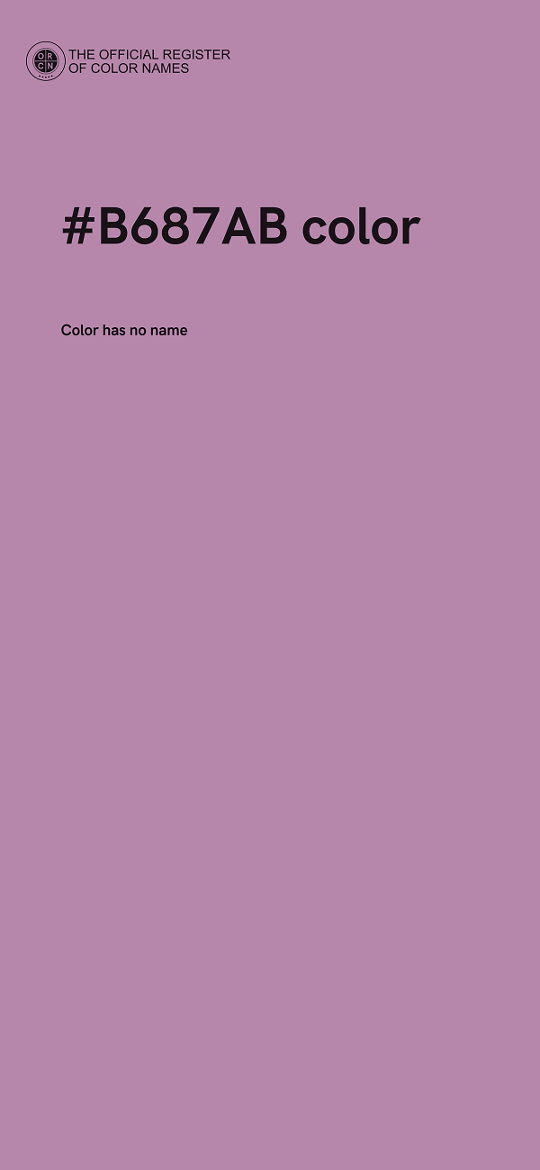 #B687AB color image