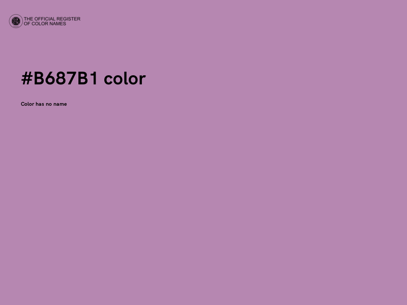 #B687B1 color image