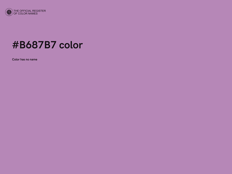 #B687B7 color image