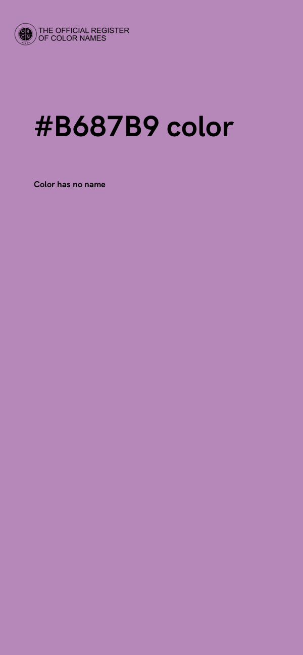 #B687B9 color image