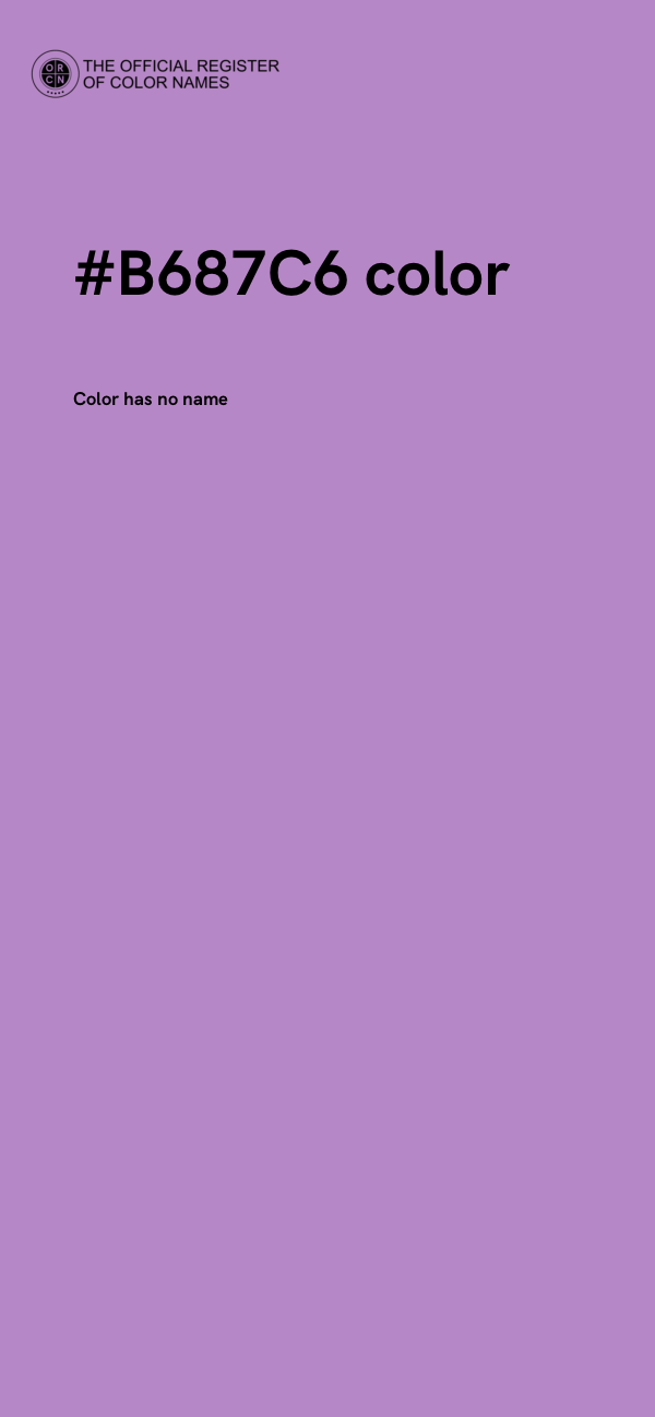 #B687C6 color image