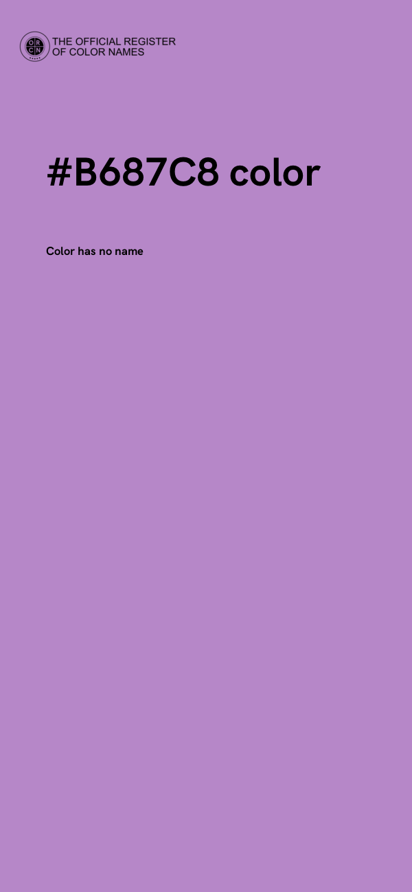 #B687C8 color image
