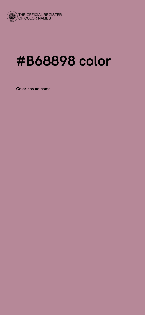 #B68898 color image