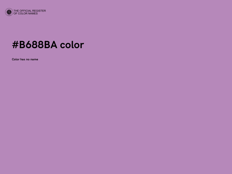 #B688BA color image