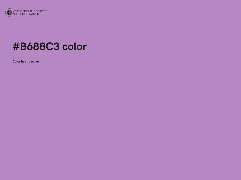 #B688C3 color image