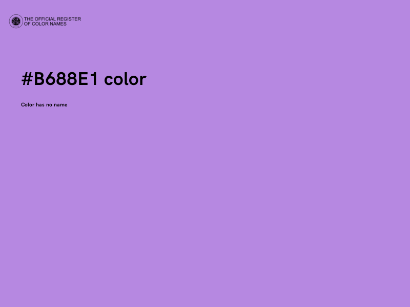 #B688E1 color image