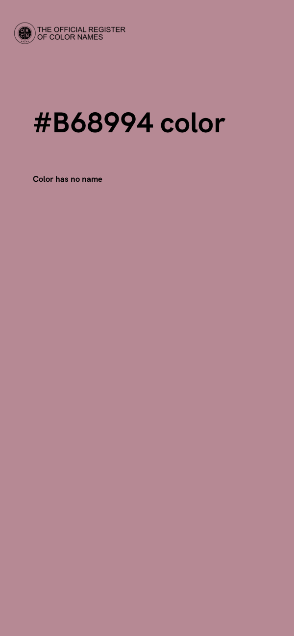 #B68994 color image